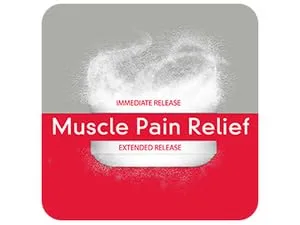 Tylenol 8 Hour Muscle Aches & Pain Acetaminophen Tablets for Muscle & Back Pain, 100 Count - Bi-Layer Pill Technology Icon