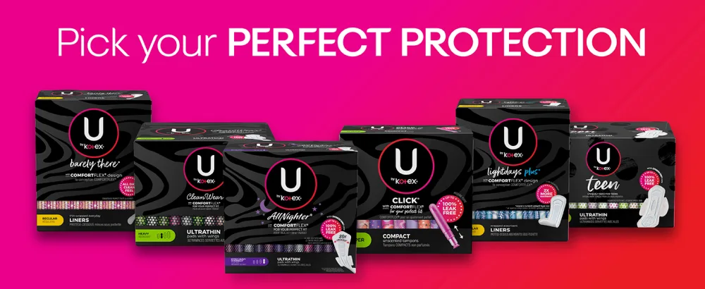 U by Kotex Click Compact Tampons, Regular Absorbency, Unscented, 45 Count - UbK Click RegUbK Click Reg