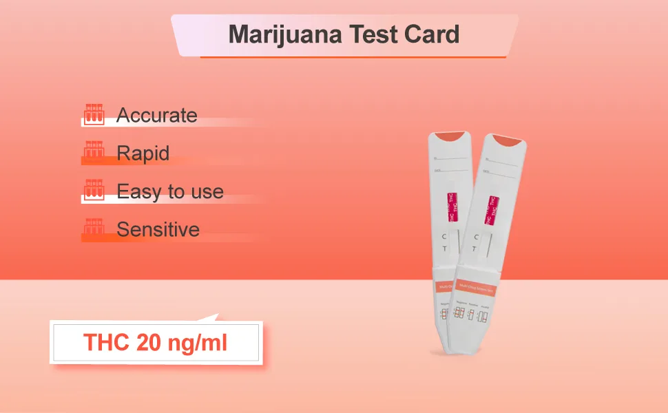 5 PackMarijuana Test Dip Card 20ng/mL: Rapid Drug Screen Card for Dectecting THC Accurate Urine Test for Home Use|Result in 5 Minutes - product information 1