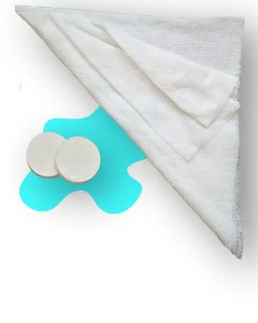 WYSI Multi-Purpose Expandable Wipes, Just Add Water - 100 Compressed Tablets and Travel Tube - 2 compressed pucks, expanded 12x15
