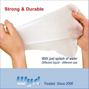 WYSI Multi-Purpose Expandable Wipes, Just Add Water - 100 Compressed Tablets and Travel Tube - personal cleansing multipurpose wipe hygiene