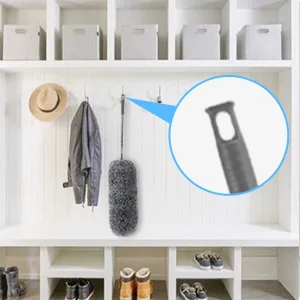 Microfiber Feather Duster - an 100 inch Extendable and Bendable Long Handle Dusters for Dust and Cobweb Cleaning All-Round Home Cleaning Gray - product information 10
