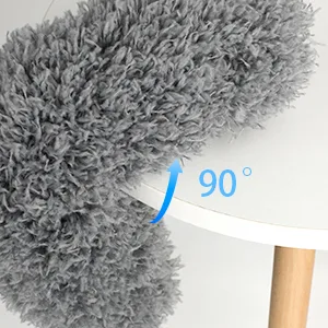 Microfiber Feather Duster - an 100 inch Extendable and Bendable Long Handle Dusters for Dust and Cobweb Cleaning All-Round Home Cleaning Gray - product information 7