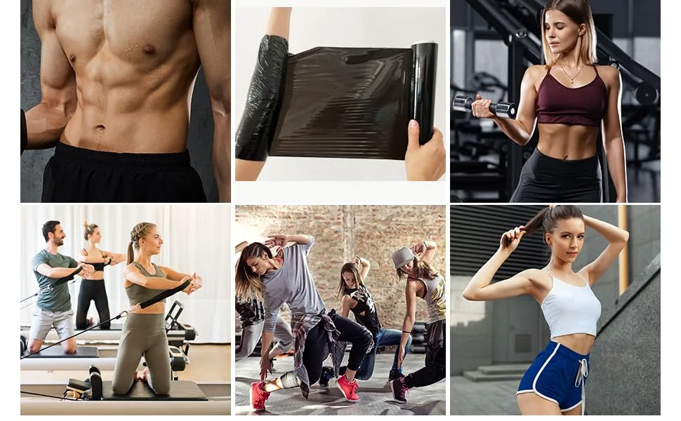 ZGDFSM 60 Meters Premium Black Osmotic Plastic Slimming Body Wrap Film (FBA) - product information 5