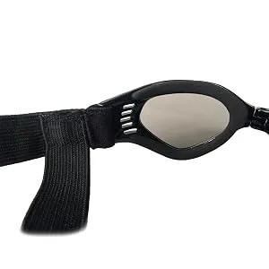 Petleso Dog Goggles Medium Breed, Dog Sunglasses for Medium Dogs Eye Protection Windproof, Black - Sponge