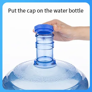 ACTICO 5 Gallon Water Jug Cap, Silicone Spill Resistant, Reusable Replacement Cap Fits 55mm Waterr Bottles And Water Dispensers-Pack of 4 - product information 5