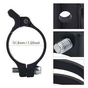 Front Derailleur Adapter Aluminum Alloy Derailleur Clamp Tube Derailleur Clamp for Cycling Accessory 34.9mm - product information 18