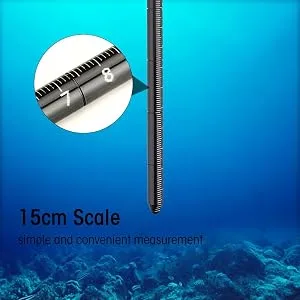 Scuba Diving Stick Pointer Aluminum Alloy Lobster Tickle Stick Tank Banger Pointer Rod with Wrist Lanyard Royal Blue - product information 8