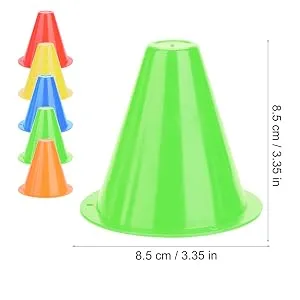 Alomejor 10pcs Football Cones Training Traffic Cones for Training Football Blue - product information 18