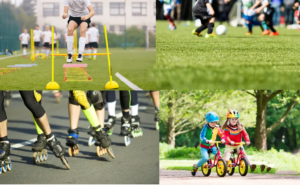 Alomejor 10pcs Football Cones Training Traffic Cones for Training Football Blue - product information 20