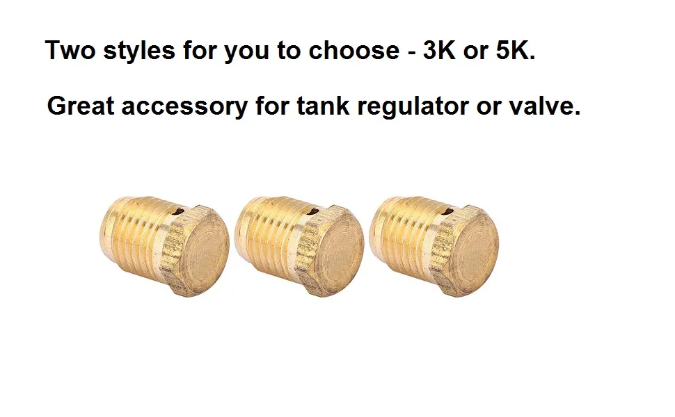 Alomejor 3PCS Burst Disks 3K 5K 3/8 24UNF 3000psi Unified Copper Burst Disks for Paintball Tank Regulator - Burst Disk