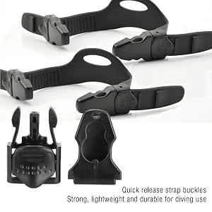 Alomejor Fin Strap Buckles Replacement Adjustable Swimming Fin Flippers Buckles Replacement Spare Accessories for Scuba Diving Diver - product information 19