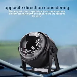 Alomejor Boat Compass Vehicle Car Boat Navigation Compass Ball Compass for Outdoor Camping Hiking Mountaineering - product information 5