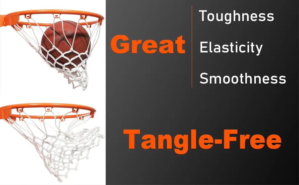 Amble Basketball Net Replacement Heavy Duty Net in All Weather for Indoor and Outdoor - 12 Loops Rim 1 Pack - product information 4