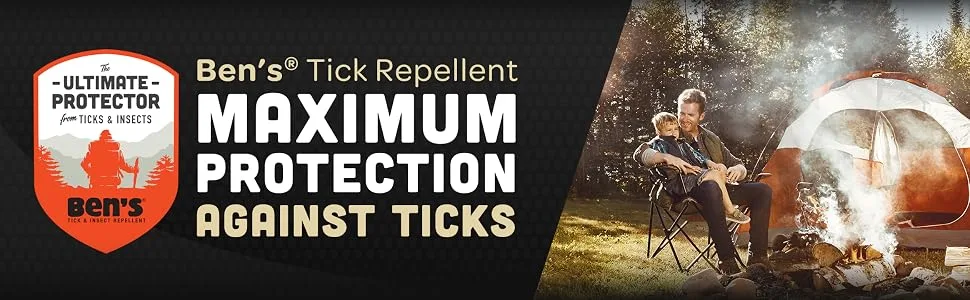 Bens Tick Repellent Picaridin 6oz - bens tick repellent camping father with boy