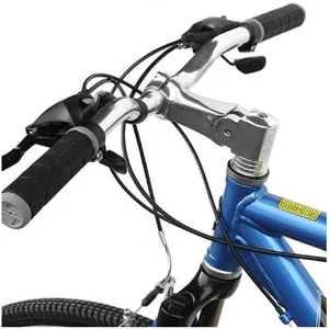 BlueSunshine Bike Handlebar Riser Bicycle Fork Stem Raiser Extender Head Up Raiser Aluminum Alloy Black - bike handlebar riser