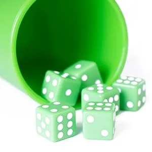 Brybelly Farkle: The Family Dice Game | Fun Dice Game for Game Nights | 1 Cup & Dice | 1 Player Game Only 1 Pack - roll