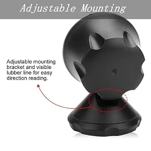 ciciglow Boat Compass, Car Caravan Truck Vehicle Compass Sea Marine Electronic Adjustable Mounting Bracket Fast Response and Precise NavigationBall Night Vision Compass - product information 4