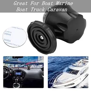 ciciglow Boat Compass, Car Caravan Truck Vehicle Compass Sea Marine Electronic Adjustable Mounting Bracket Fast Response and Precise NavigationBall Night Vision Compass - product information 5