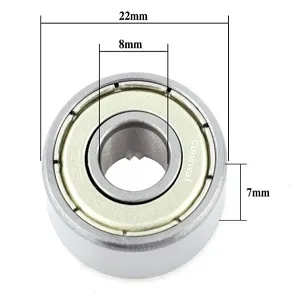 608-Z Shielded Sealed Miniature Skateboard-Bearings - 8x22x7mm, 10 Pcs , Used in Longboard and Scooters Machinery, Roller Skates (10) - product information 5