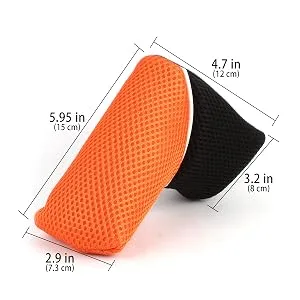 CRAFTSMAN GOLF Blade Putter Head Cover Black Orange/Blue Mesh for Scotty Ping Callaway Odyssey Etc. Black & Red - 6000580