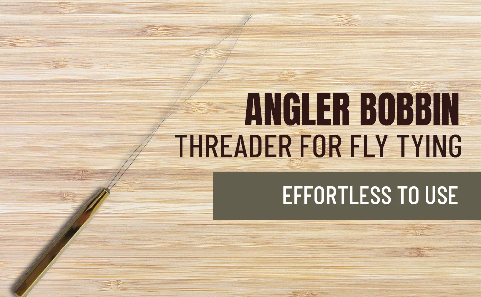 Creative Angler Bobbin Threader for Fly Tying, Fly Fishing Flie or Lure Making Tool - Fly-trying-kitfishing-tool-vise-tools-knot-jig-tieing-supplies-starter-materials-bobbin-hackle