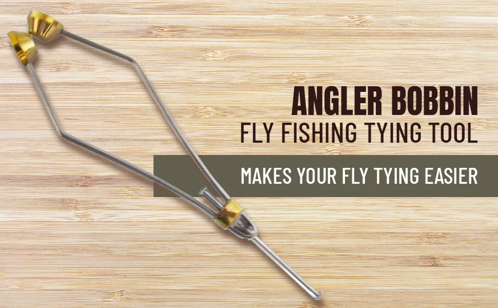 Creative Angler Bobbin Fly Fishing Tying Tool - Fly-trying-kitfishing-tool-vise-tools-knot-jig-tieing-supplies-starter-materials-bobbin-hackle