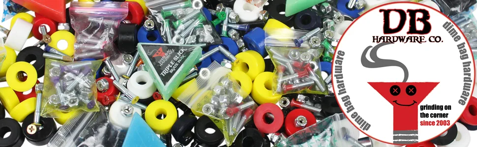 Dimebag Skateboard Truck Bushing Kit Blue - Dime Bag Hardware Banner