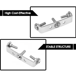 DS. DISTINCTIVE STYLE Bike Rear Rack Mount Adapter with Screws (Black) - rear bike rack adapter