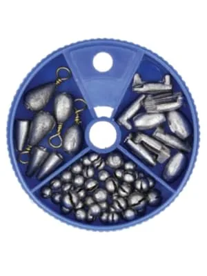 Eagle Claw Sinker Assortment Removable Split-Shot (Per 124) - Eagle Claw Fishing Tackle Sinkers