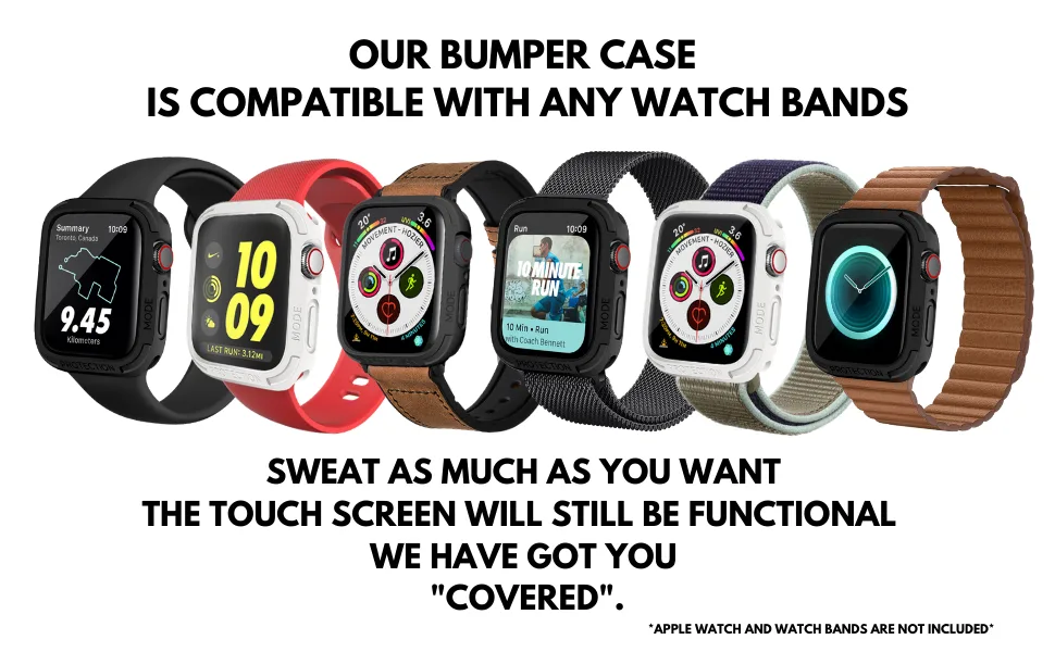 elkson Compatible with Apple Watch 44mm Bumper Case, Quattro Series Rugged Case for Apple Watch SE 2 and iWatch Series 6 5 4, Military Grade Durable Protective Cover, Flexible Shock Proof, White 44mm Black - Apple watch series 4 5 bumper case 44mm