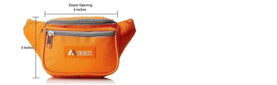 Everest Signature Waist Pack-Standard, White, One Size One Size White - 044KD orange
