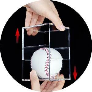 Acrylic Baseball Case for Display, UV Protected Baseball Display Cube, Autographed Baseball Clear Display Case, Baseball Display Case for Memorabilia Baseball (1) - Easy to use