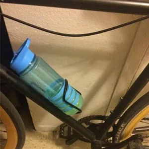 FiveBox Lightweight Aluminum Alloy Bicycle Water Bottle Cage Holder for Outdoor Activities black 1Pack - Flexible Design