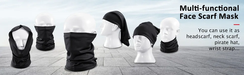 4 Pieces Neck Gaiter Face Scarf Mask Dust Sun Protection Thin Breathable Neck Gaiter Windproof() - product information 6