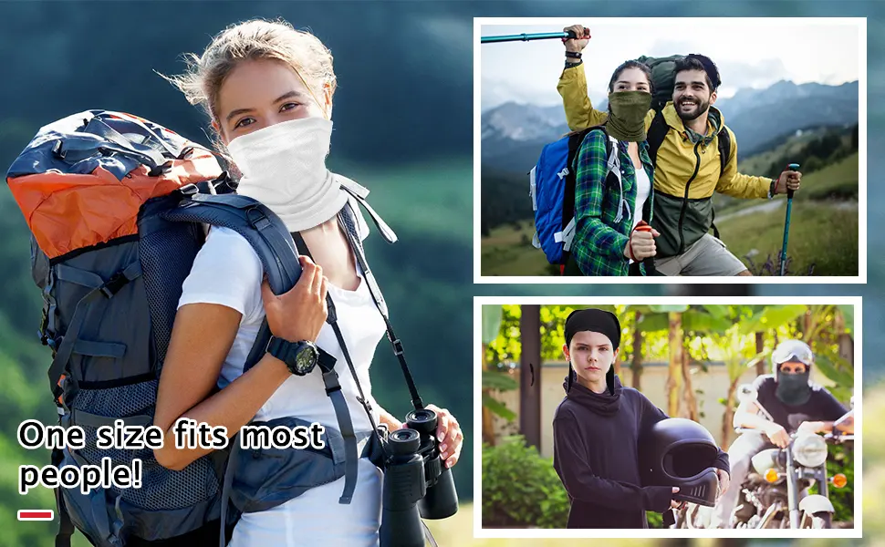 4 Pieces Neck Gaiter Face Scarf Mask Dust Sun Protection Thin Breathable Neck Gaiter Windproof() - product information 7