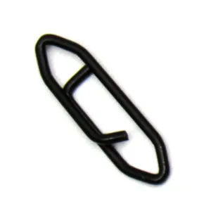 Harmony Fishing Stealth Clips (25 Pack) Black Stainless (Ultra-Strong, Fast-Swapping Universal Power Snaps for Fishing Lures) 13mm (25# Test) - 18mm Stealth Clip