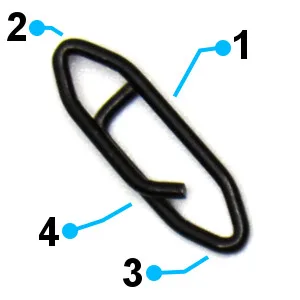 Harmony Fishing Stealth Clips (25 Pack) Black Stainless (Ultra-Strong, Fast-Swapping Universal Power Snaps for Fishing Lures) 13mm (25# Test) - Stealth Clip Features