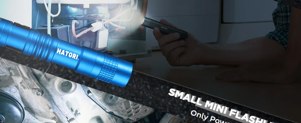 HATORI LED Mini Flashlight, Bright Small Handheld Pocket Flashlights Tactical High Lumens Pen Light for Camping, Outdoor, Emergency, 1 Pack(3.55Inch) - mini flashlights