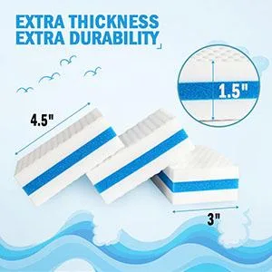 i COVER Boat Scuff Erasers-Magic Boat Sponge for Cleaning Mark Dirt Durable Marine Boat Cleaner Accessories, 3 Pack - Boat Scuff Erasers