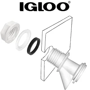 Igloo Push-Button Spigot for 2-10 Gallon Water Cooler Beverage Jugs - Igloo Spigot Installation