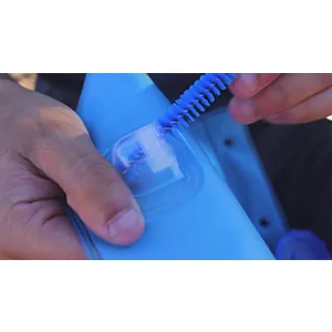 J.CARP High Flow Replacement Tube, with Tube Cleaner Brush, for Hydration Reservoirs Grey Tube with Long Brush - water bag