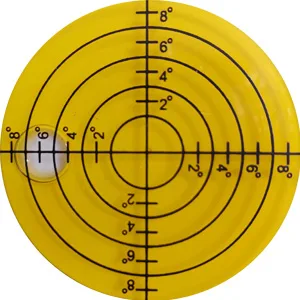 Green Reader Golf, Golf Ball Marker - Level Angle High Precision Golf Putting Aid, Golf Green Reader - Size 1.9" x 0.39" Yellow - Golf Putting Reader