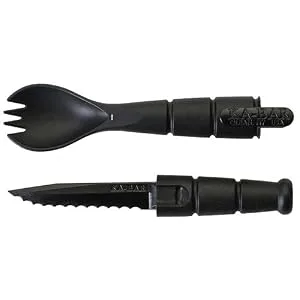 Ka-Bar Tactical Spork (Spoon Fork Knife) Tool 9909 Black, 1 Pack - product information 1