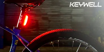 KEYWELL USB Rechargeable Bike Tail Light-Super Bright LED Bicycle Rear Light with Powerful Red Back Light for Cycling Safety Flashlight - Water Resistant - rear bike light