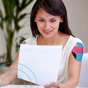 Kinesio Taping - Elastic Therapeutic Athletic Tape Tex Classic - Beige  2 in. x 13 ft Beige 2 Inch (Pack of 1) - back pain at work
