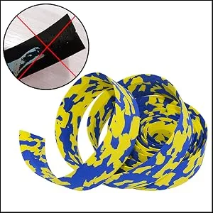 KINGOU Camouflage EVA Road Bike Handlebar Tape Bar Wraps - 2PCS Per Set black&red - Without Back Adhesive