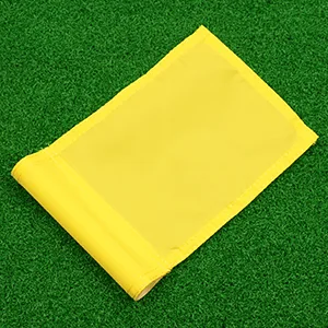 KONDAY Golf Flag,Practice Green Golf Flags, Solid Nylon and Checkered Training Golf Putting Green Flags, Indoor Outdoor Backyard Garden Portable Golf Target Flags - golf flags for putting greens solid nylon mini size golf flags for garden use driving range backyard