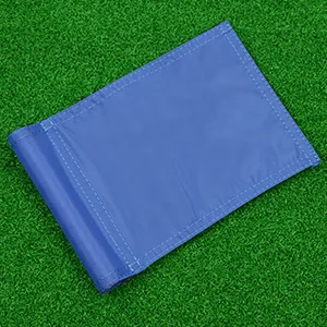 KONDAY Golf Flag,Practice Green Golf Flags, Solid Nylon and Checkered Training Golf Putting Green Flags, Indoor Outdoor Backyard Garden Portable Golf Target Flags - putting green flag backyard golf flags solid nylon flags for golf driving range garden use blue flag