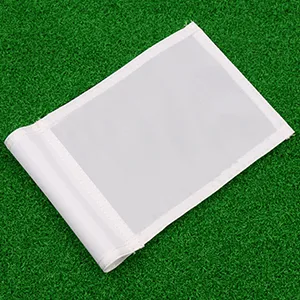KONDAY Golf Flag,Practice Green Golf Flags, Solid Nylon and Checkered Training Golf Putting Green Flags, Indoor Outdoor Backyard Garden Portable Golf Target Flags - putting green golf flags mini size solid nylon golf flags backyard garden cup pin flag white flags